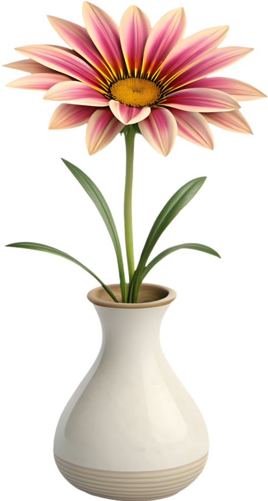Beautiful and Bright Gazania Flower Clipart for Nature-Themed Designs. . png