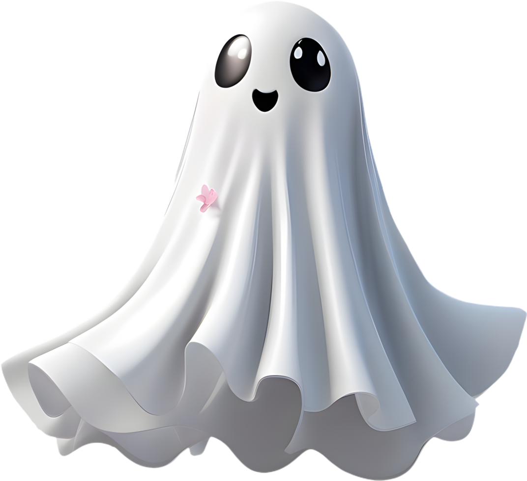 Fun and Cute Ghost Character for Playful Clipart. . png