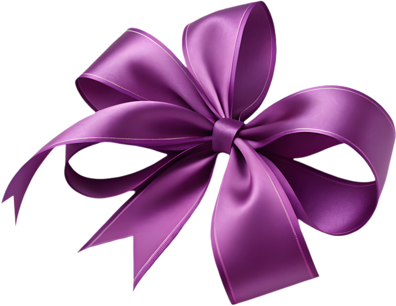 Festive Luxury Ribbon Bow Clipart for Gifts and Decorations. . png
