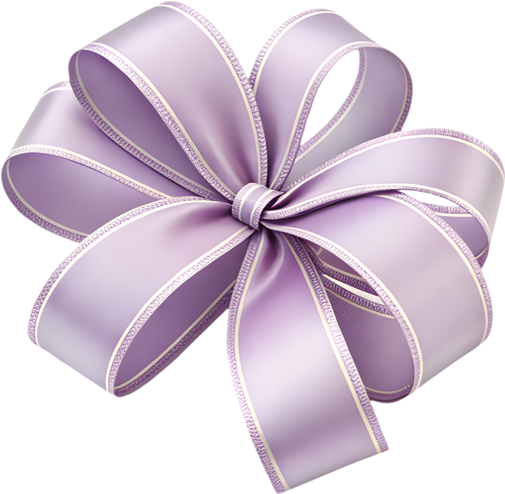 Luxury Gift Ribbon Bow Clipart for Elegant Decorations. . png