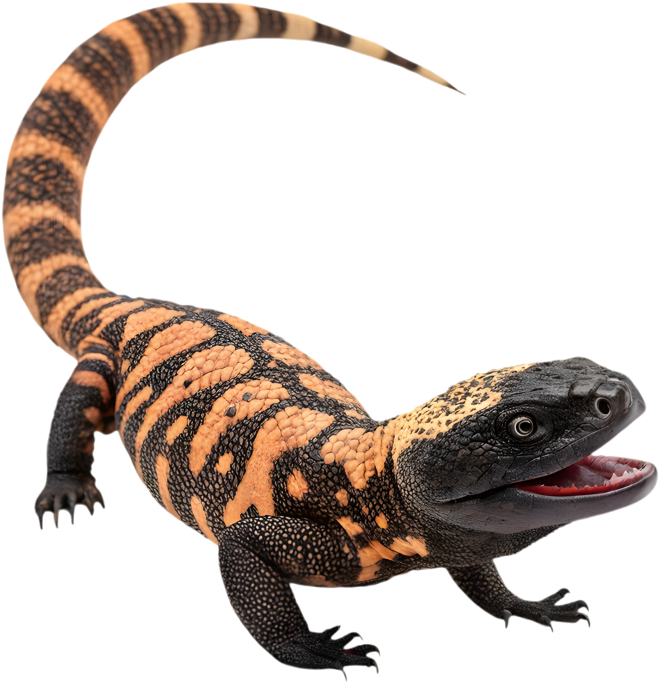 Realistic Gila Monster Lizard Clipart Design for Wildlife Art Projects. . png