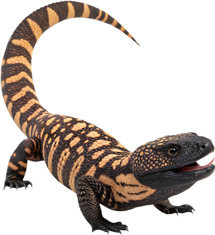 Digital Illustration of Gila Monster Lizard with Stunning Realism. . png