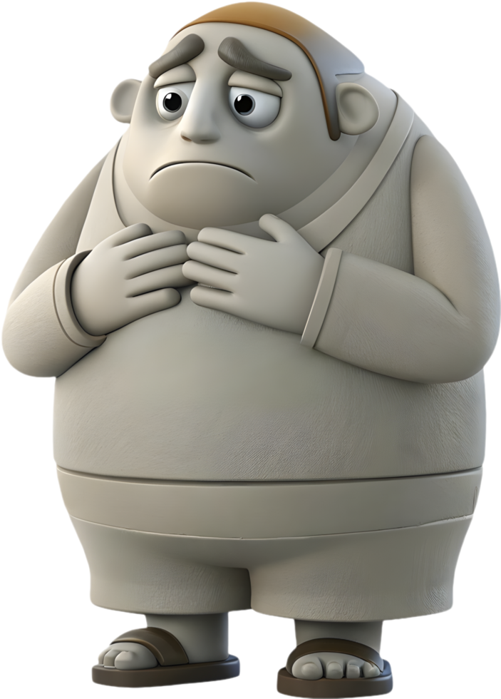 Stone Golem mythical creature character for clipart. . png