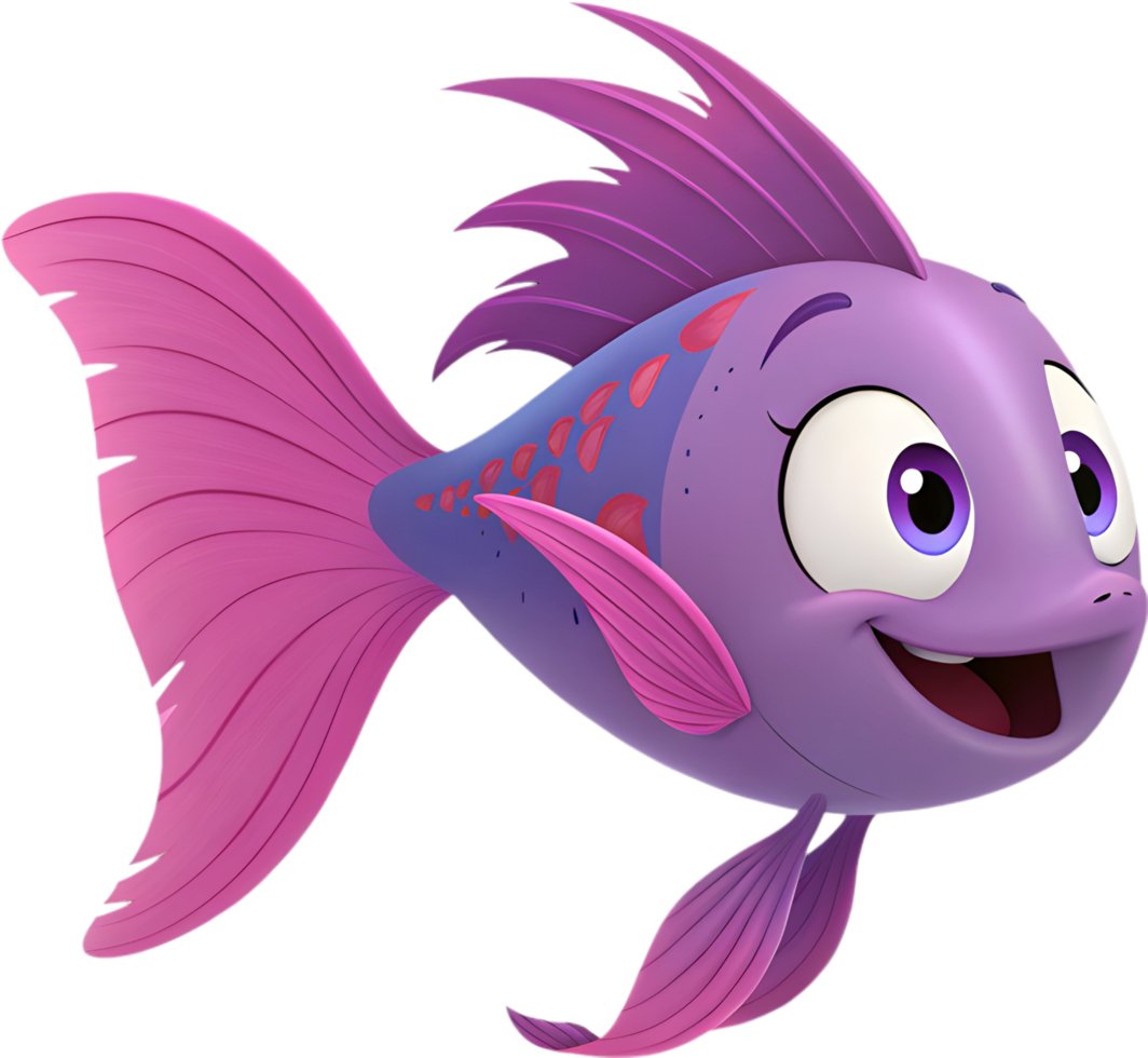 Realistic Guppy Fish Clipart with a Blend of Vibrant Colors. . png