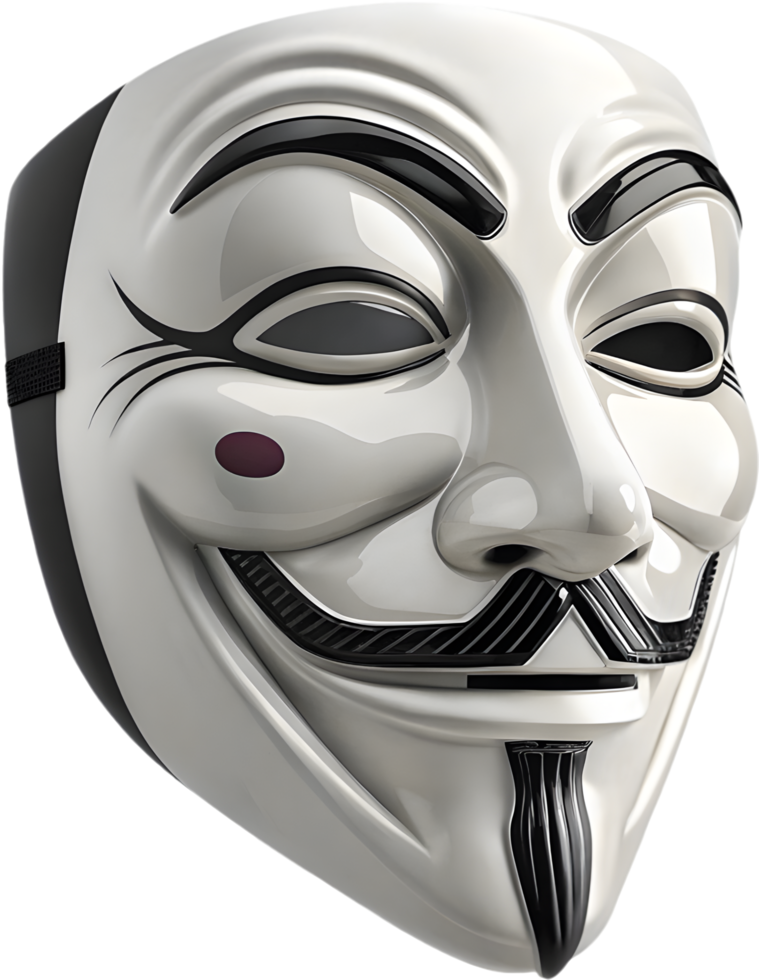 Striking Protest Mask Symbolizing Rebellion. . png