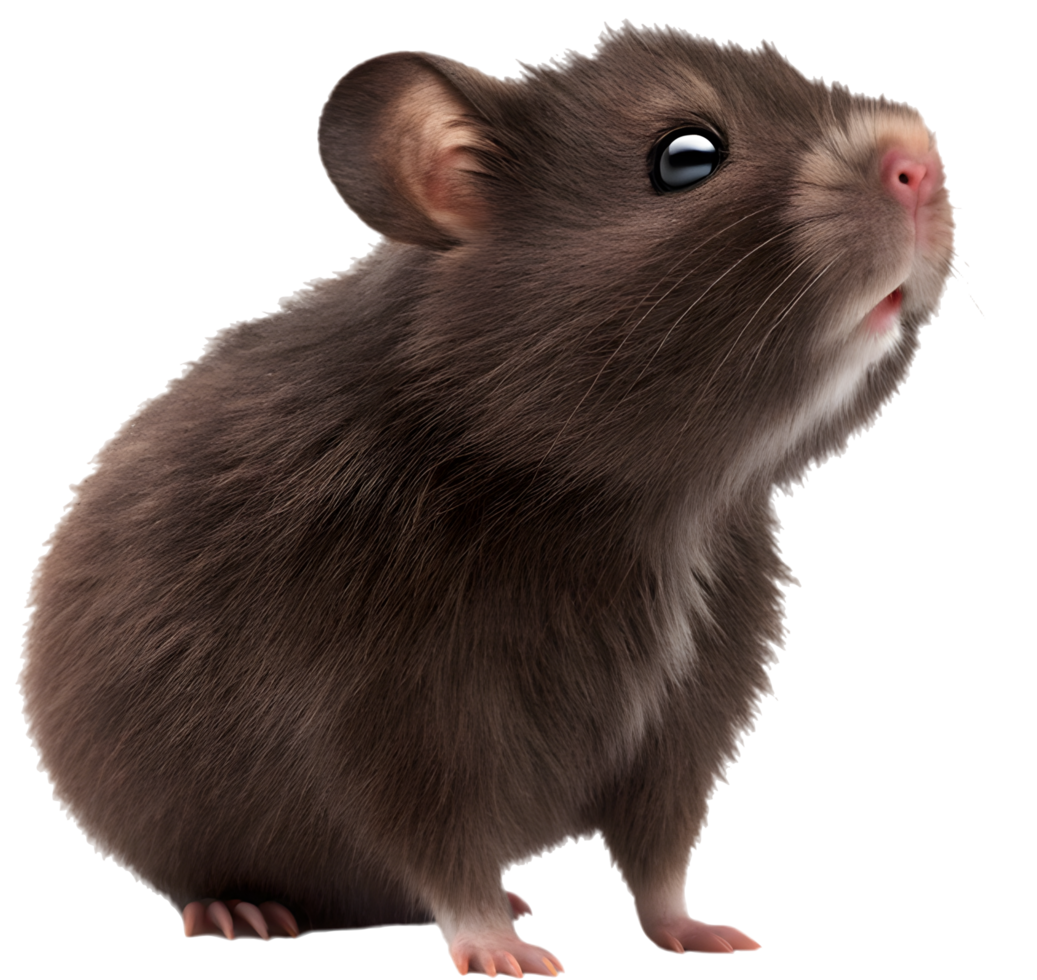 Adorable tiny hamster full of excitement and fun. . png