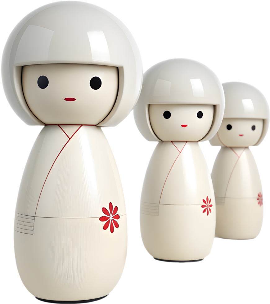 Japanese Rain Doll Clipart for Handmade Decorative Figures and Symbols. . png