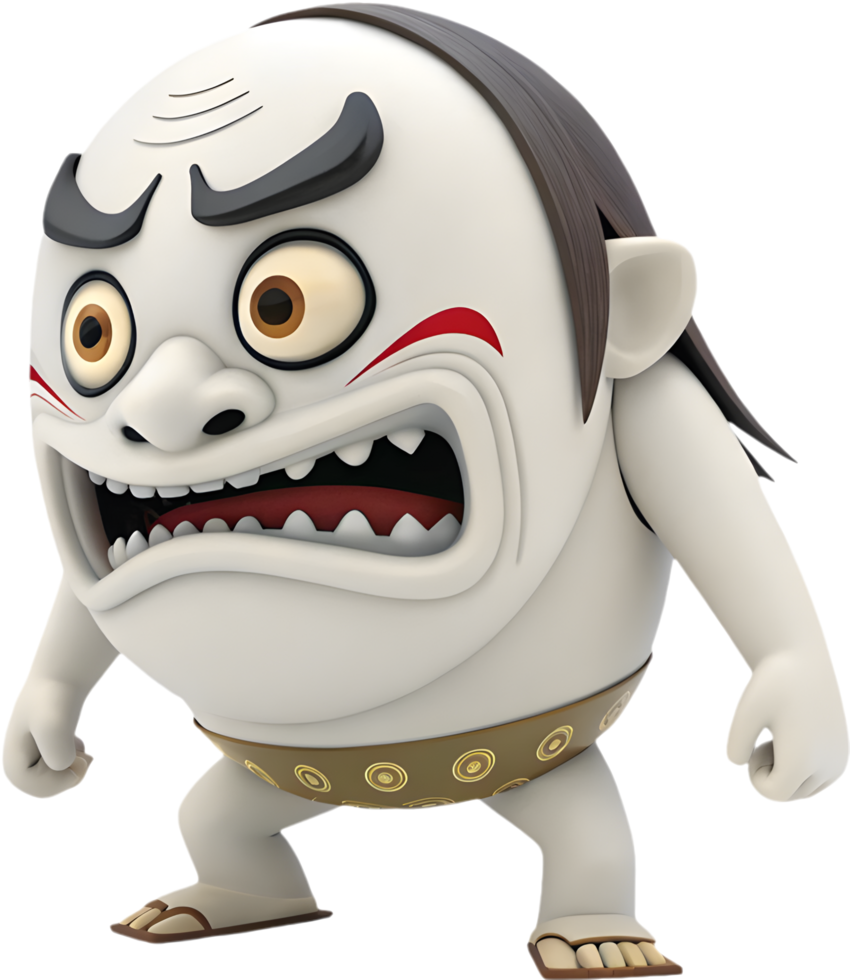 Creepy Japanese Yokai Monster Clipart for Creative Work. . png