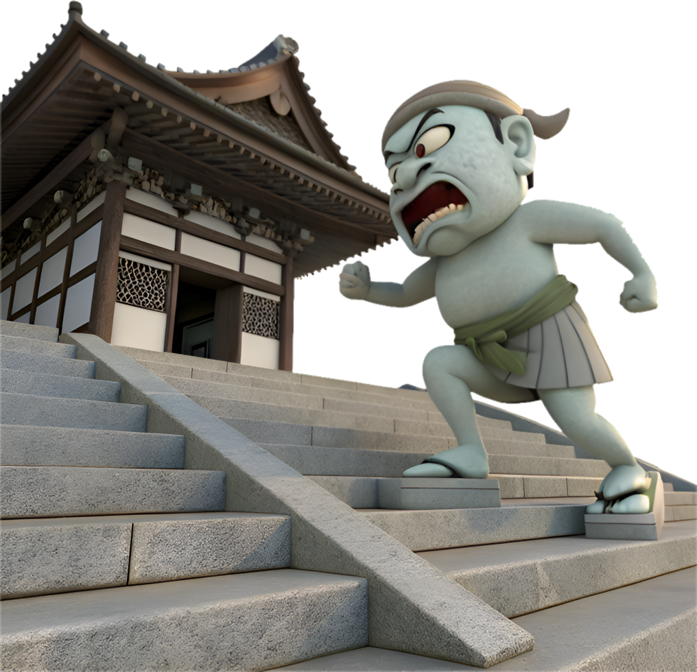 Japanese Yokai Cartoon Character Clipart for Your Design Needs. . png