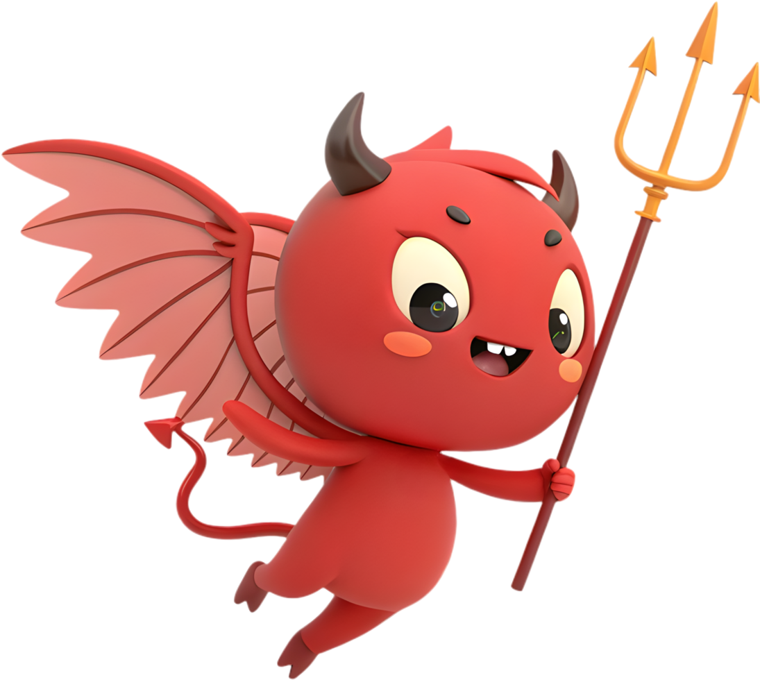 Playful Kawaii Devil Character Design for Digital Art. . png