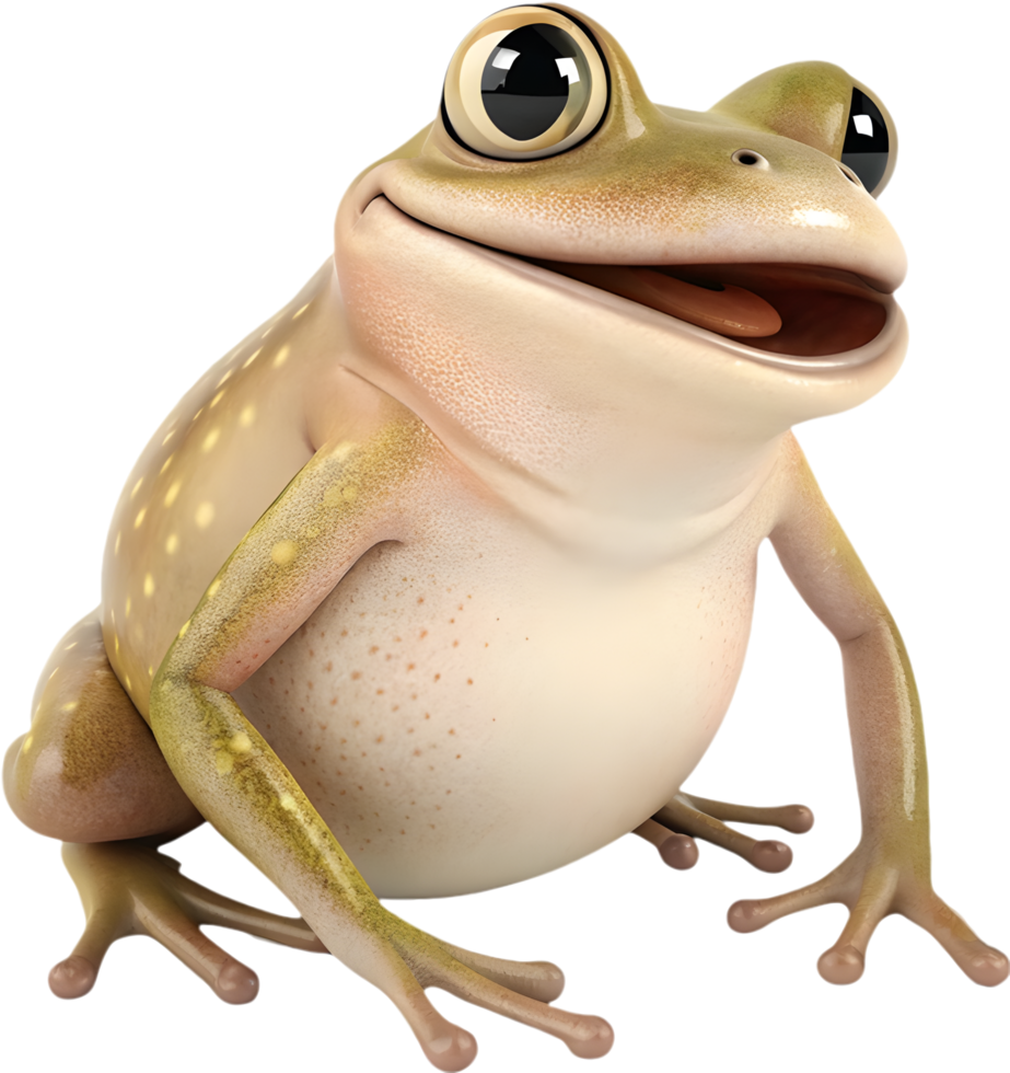 Playful Frog Design with Cute Features and Joyful Personality. . png