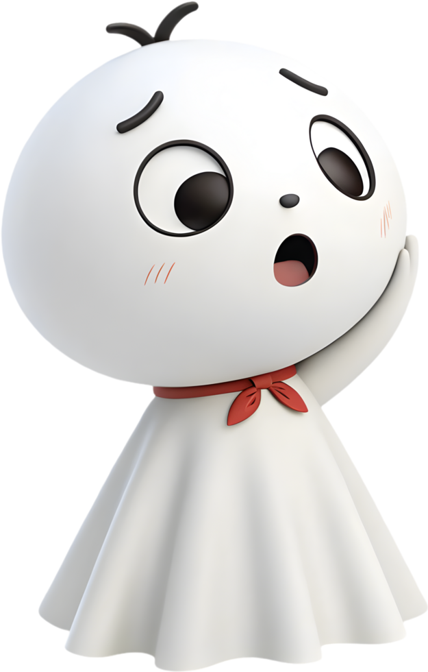 Traditional Japanese Teri Teri Bouzu Rain Doll Clipart for Good Luck. . png