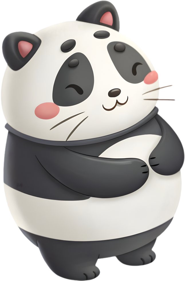 Playful Kawaii Kitten in Cheerful Costume Clipart. . png