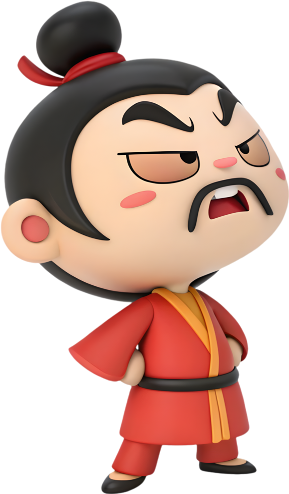 Magical Nezha baby prince delightful smile and cheerful look. . png
