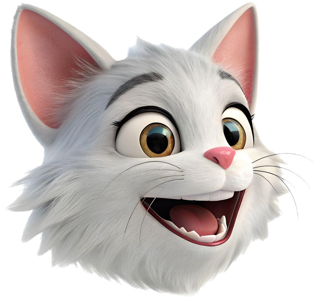 Sweet kitten icon for graphic design projects. . png