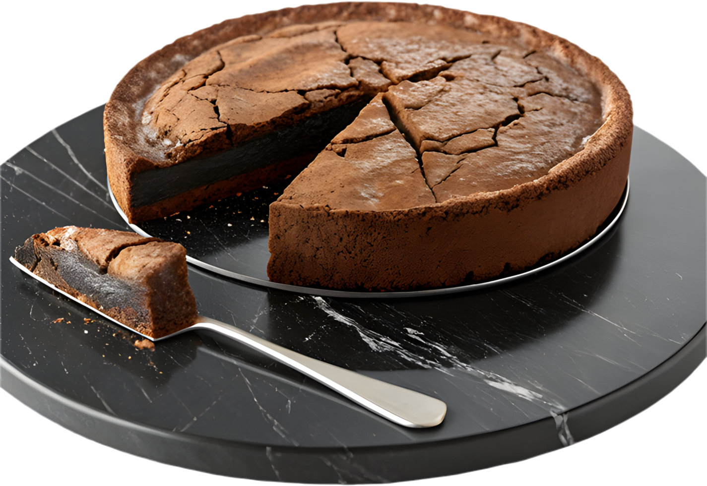 Kladdkaka dessert clipart perfect for sweet chocolate cake lovers ...