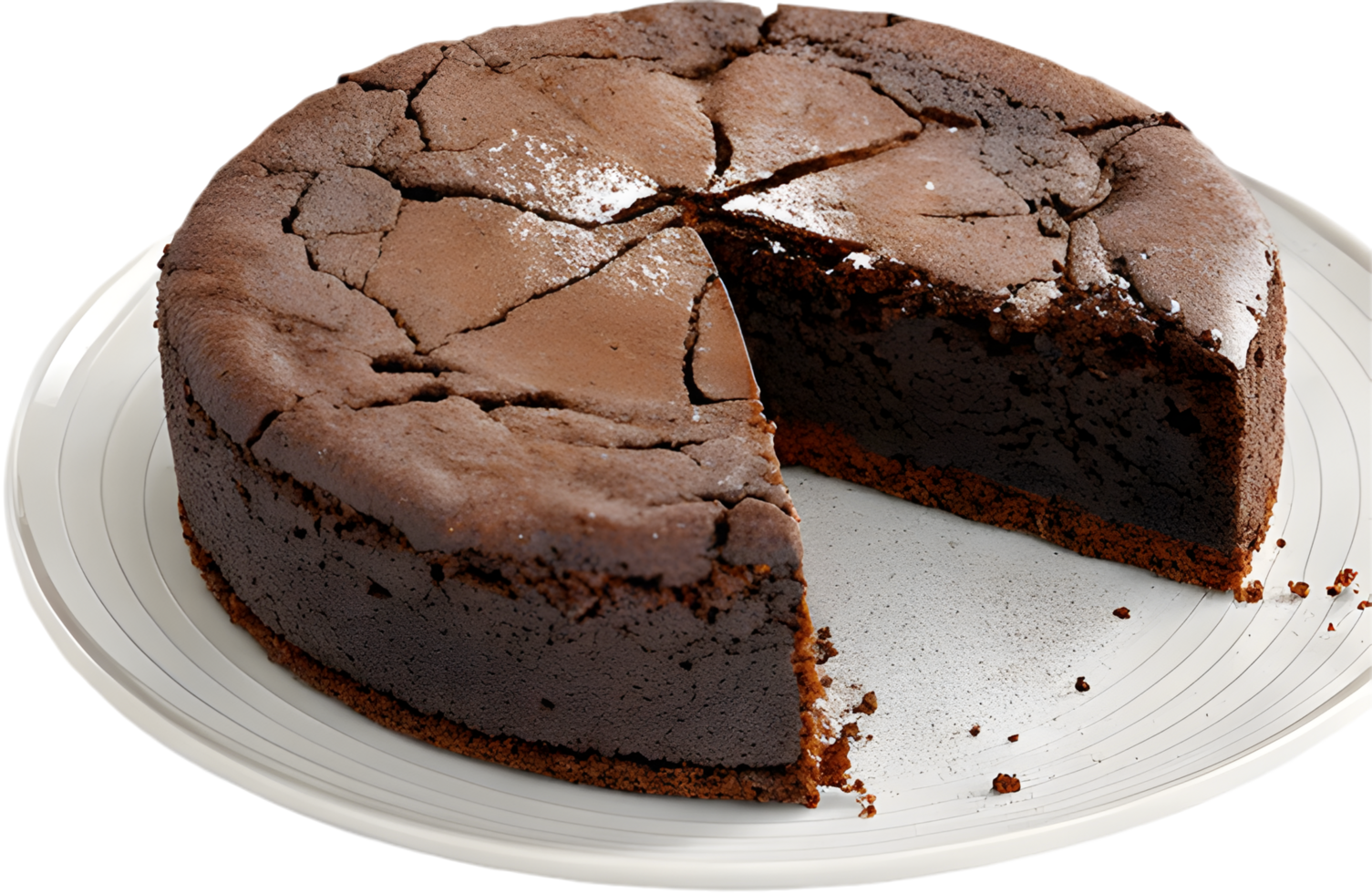 Kladdkaka chocolate cake clipart for delicious Swedish dessert lovers ...