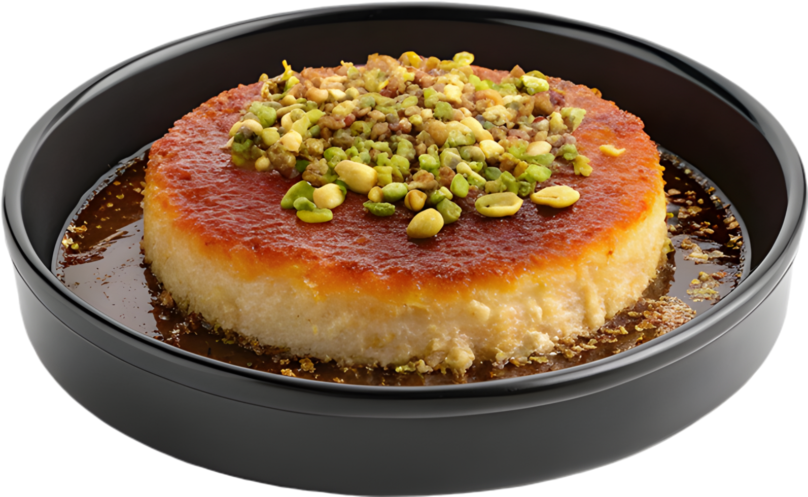 Knafeh Dessert with Syrup and Layers Delicious Middle Eastern Treat. . png