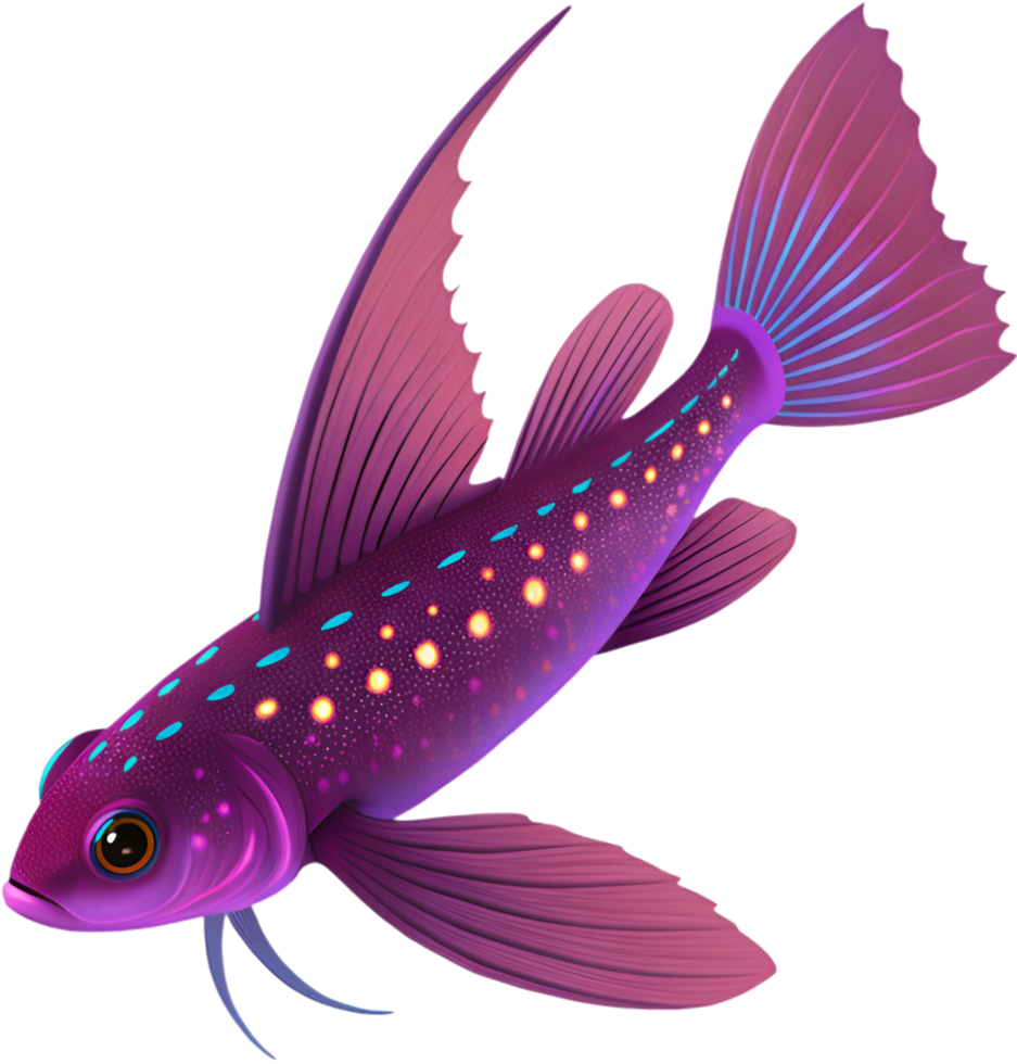 High-Quality Lanternfish Graphics for Ocean Design. . png