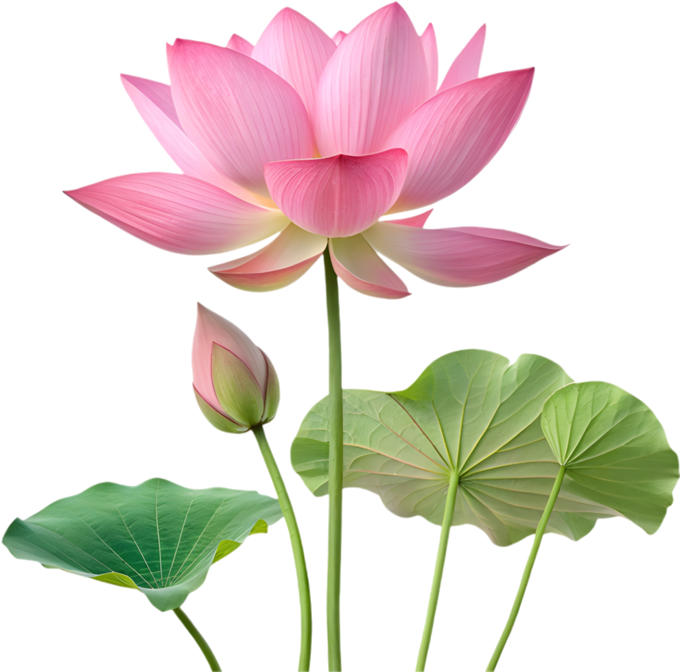 Beautiful Lotus Blossom Clipart for Artistic Expression. . png