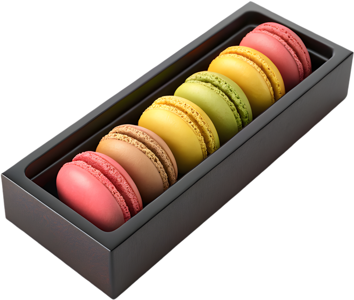 Tasty and Vibrant Macaron Clipart for Modern Designs. . png
