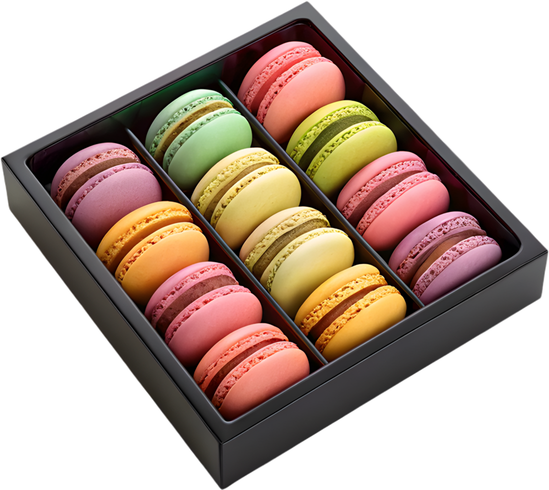 Colorful Macaron Clipart for Fun Bakery and Food Designs. . png