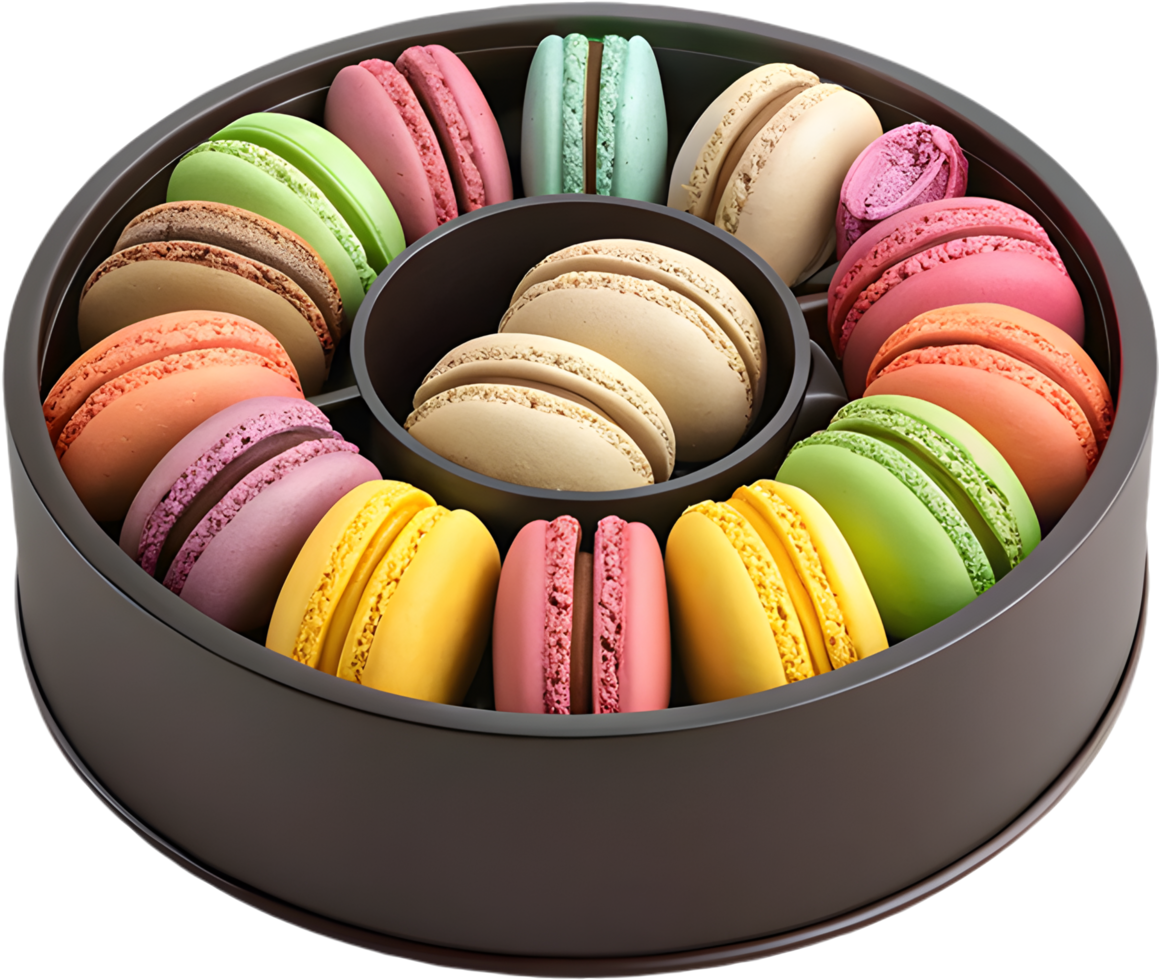 Cute and Vibrant Macaron Clipart for Modern Digital Art. . png