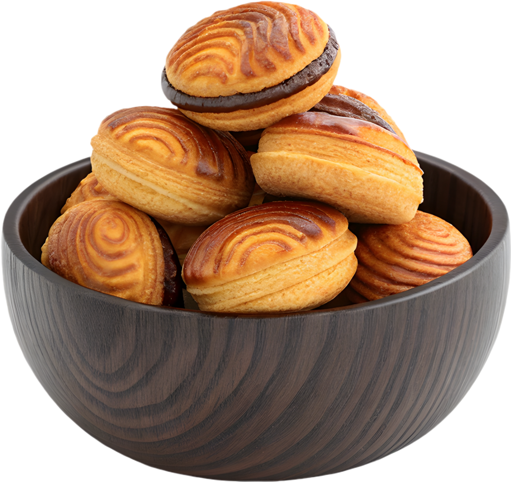 Rich and sweet Makroud el Louse pastry clipart for gourmet desserts. . png