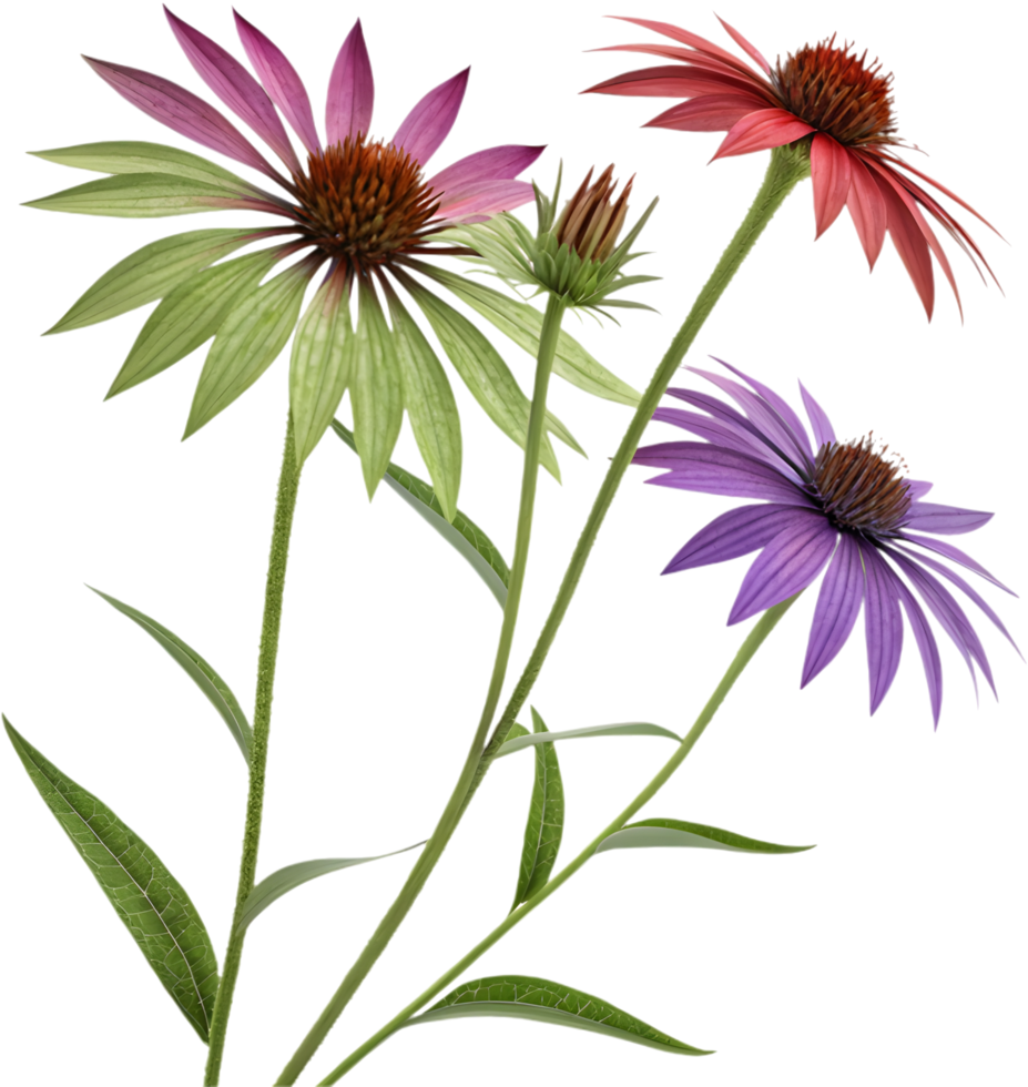 Artistic Flower Illustration for Graphic Design . png