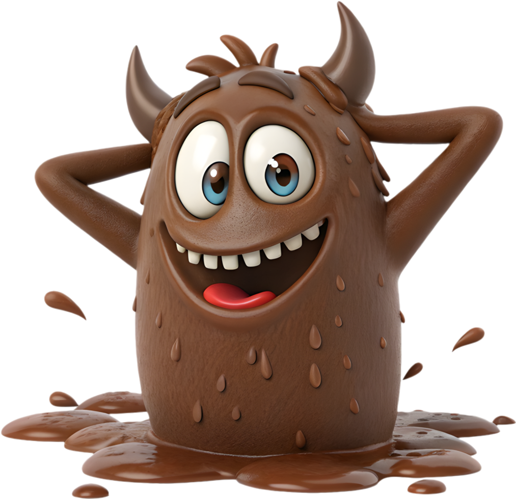 Fearsome Dark Creature with Muddy Tentacle Limbs. . png
