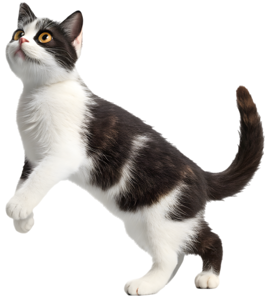 Happy Small Munchkin Kitten with Soft Fur. . png