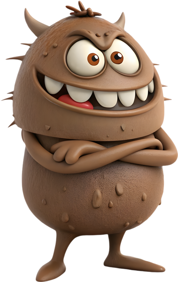 Terrifying Sludge Creature with Eerie Muddy Form. . png