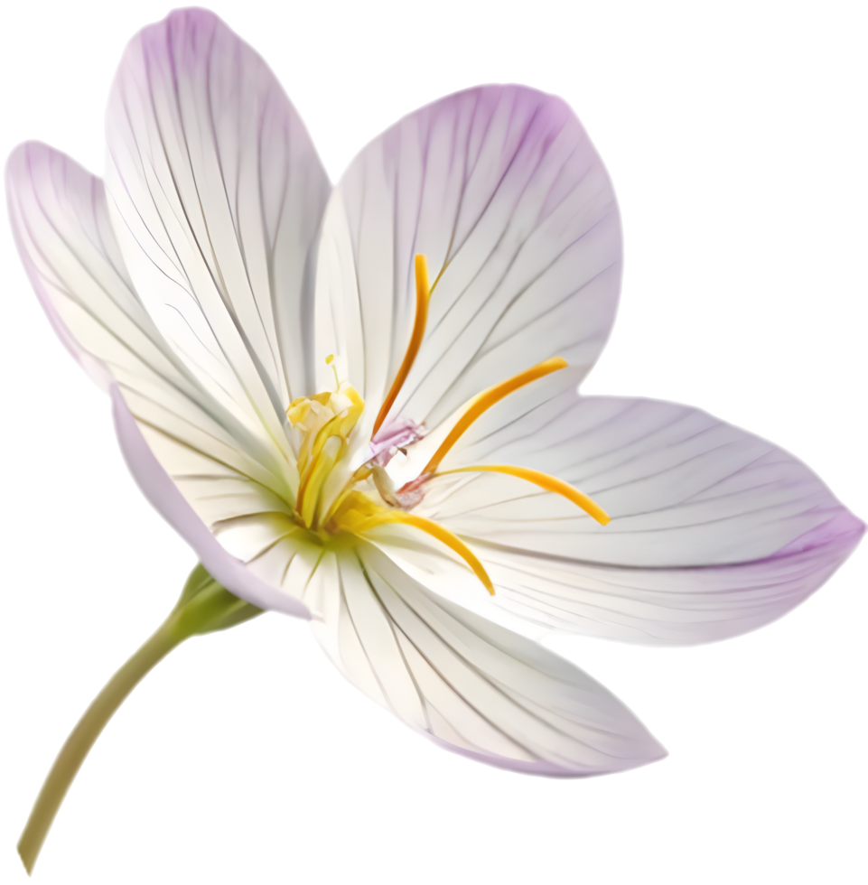 Detailed Pink Blossom Clipart of Oenothera Speciosa Flower. . png