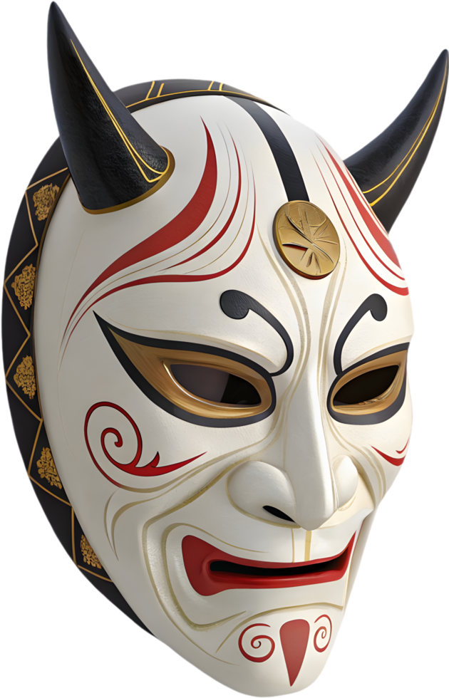 Onnamen Masks, A Glimpse of Traditional Japanese Theatre. . png