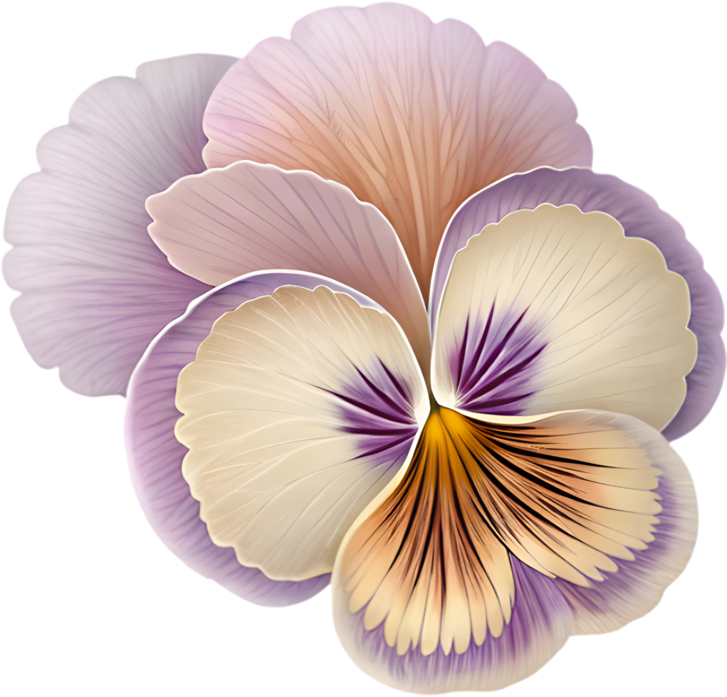 Vibrant and Elegant Pansy Flower Logo for Botanical Branding. . png