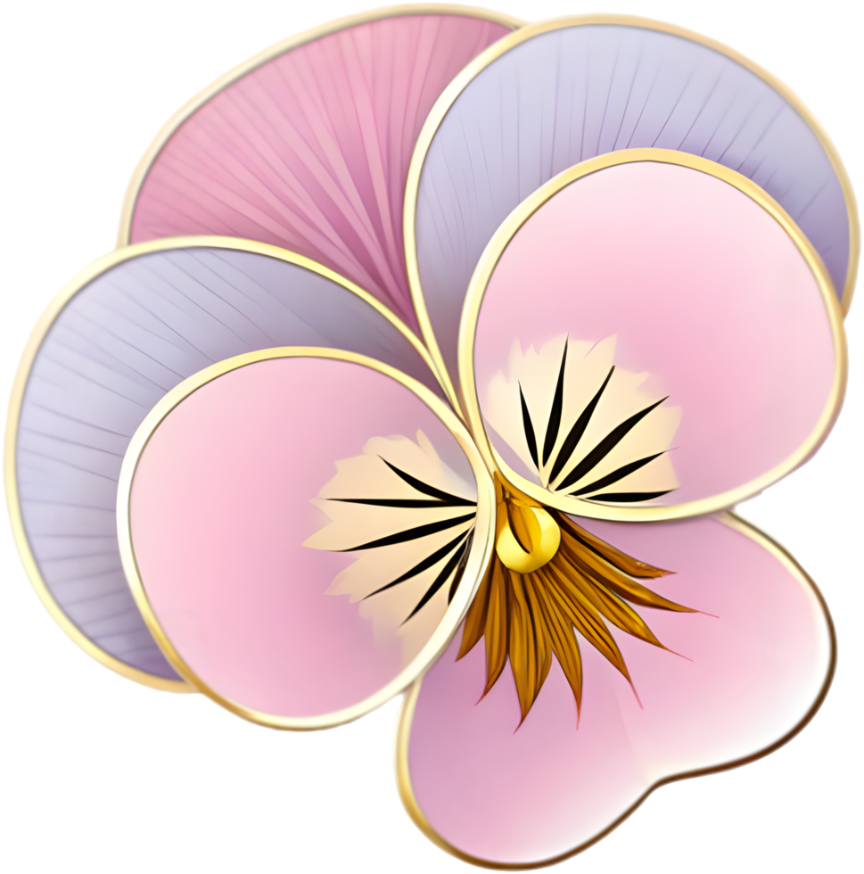 Custom Pansy Flower Branding for Creative Logo and Clipart Design. . png