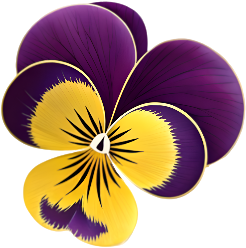 Elegant Pansy Logo Design for Luxury Branding and Floral Clipart. . png