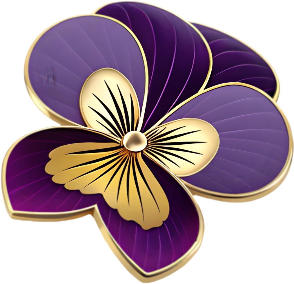 Professional Pansy Flower Branding for Floral Clipart and Design. . png