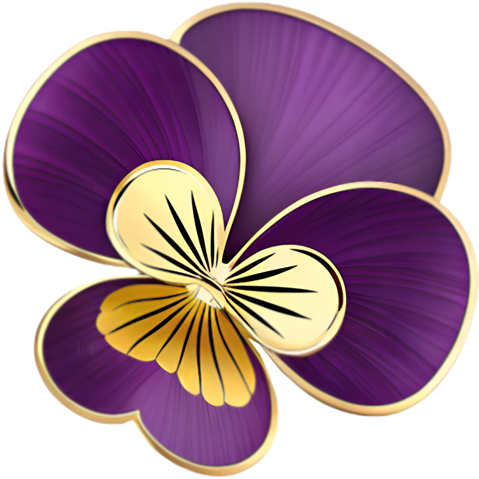 Elegant Pansy Flower Logo for Floral Designs and Branding. . png