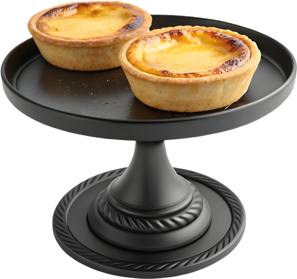 Pastel de Belem clipart with delicious custard-filled tart. . png