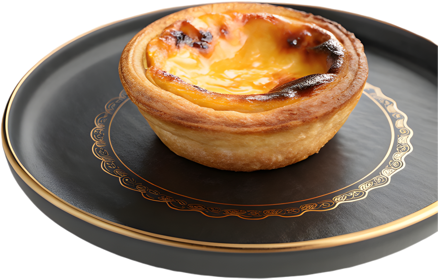 Fresh and Flavorful Pastel de Nata Clipart for Projects. . png