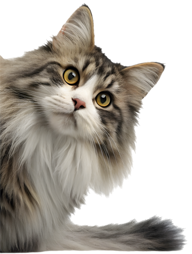 Cute Peeking Cat Art to Bring Joy and Curiosity into Your Projects. . png