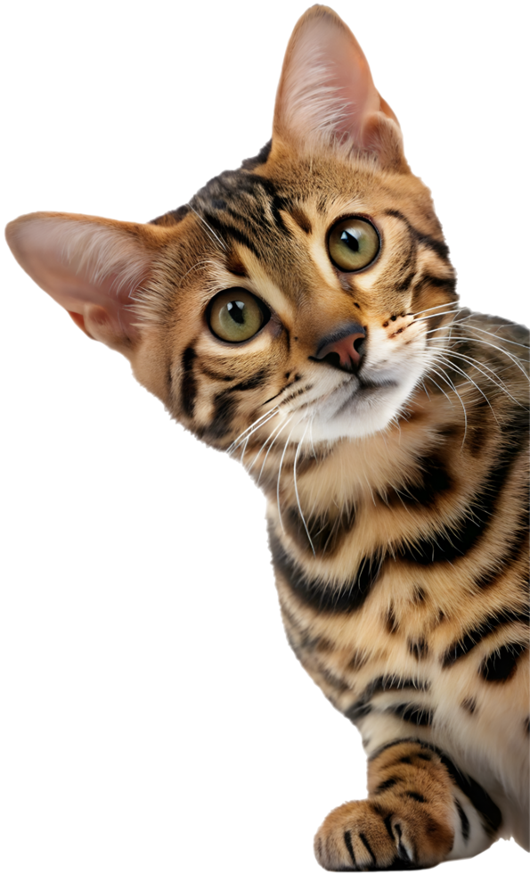 Furry Cat Illustration for Fun and Cute Digital Designs. . png