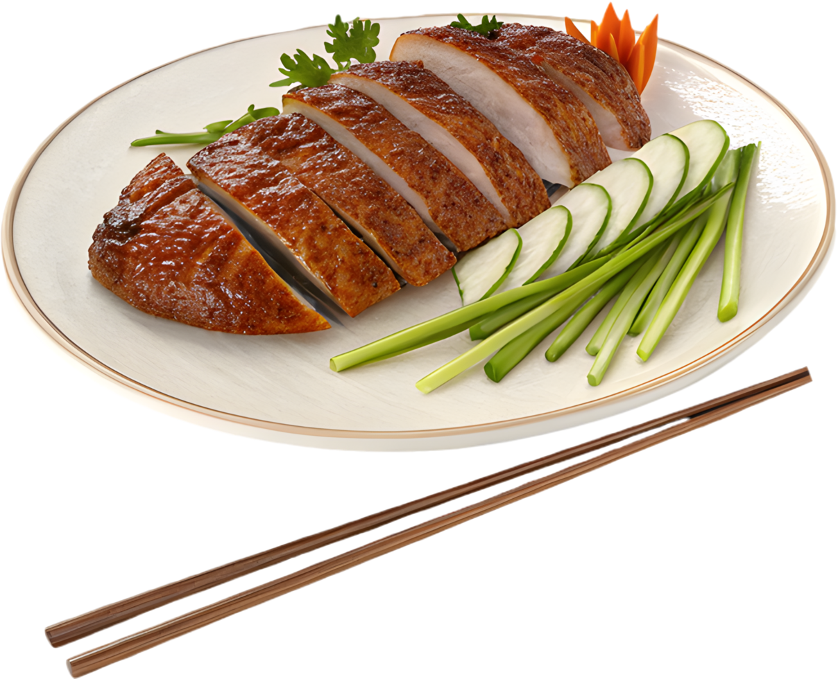 Crispy Peking Duck Clipart for Gourmet Presentation Designs. . png
