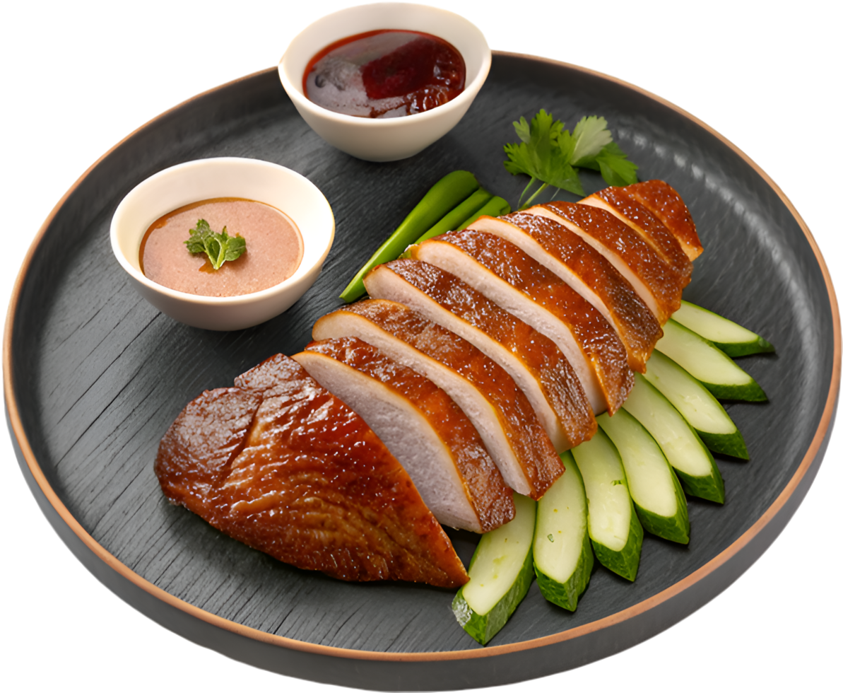 Unique Peking Duck Illustration for Asian Cuisine Art. . png