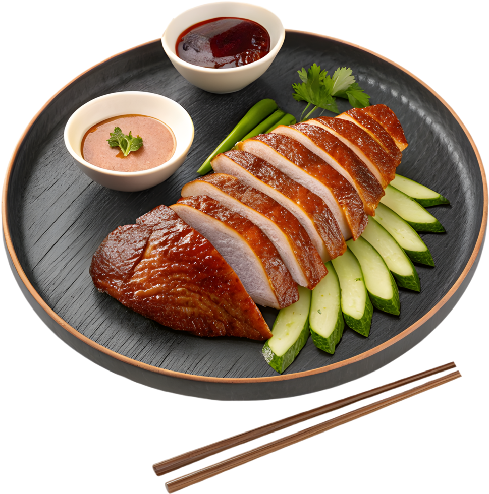 Beautifully Roasted Peking Duck Clipart for Chinese Cuisine Lovers. . png
