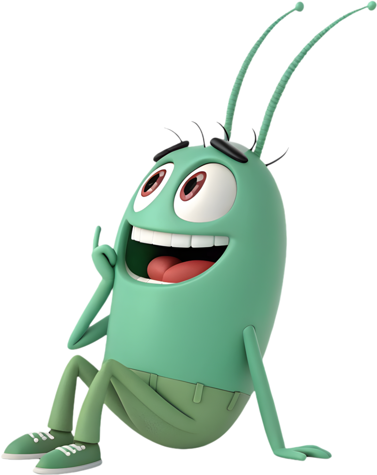 Fun Plankton Cartoon Character for Unique Artwork. . png