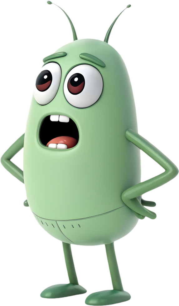 Animated Plankton Character Clipart for Fun Illustrations. . png
