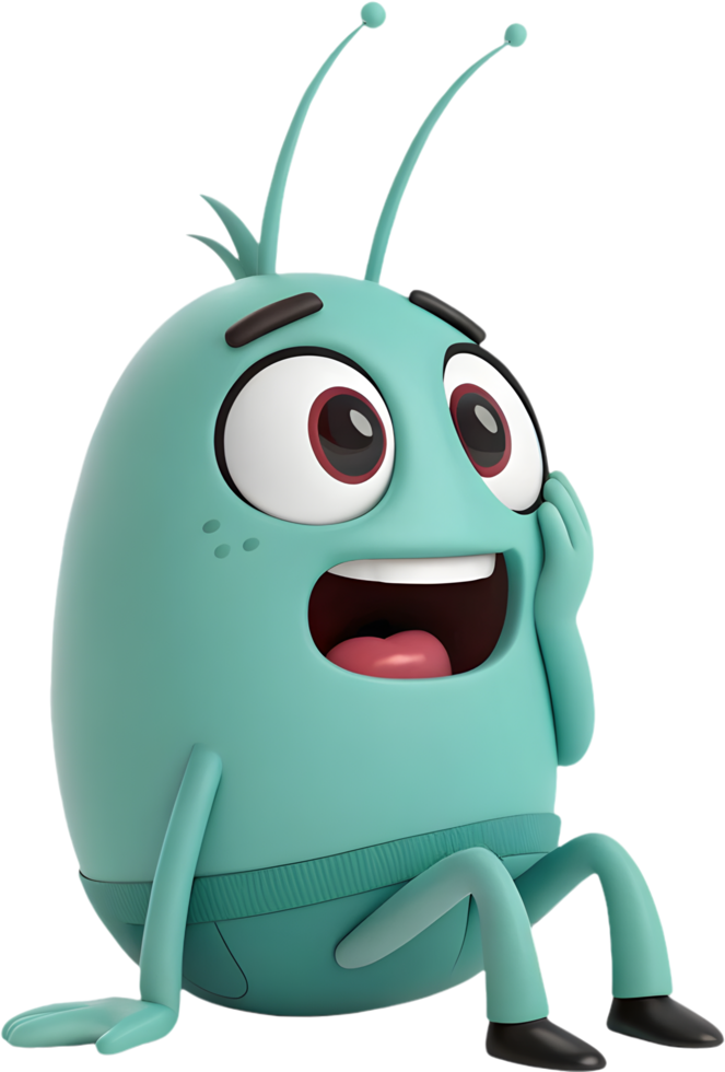 Colorful Plankton Cartoon for Unique Designs. . png