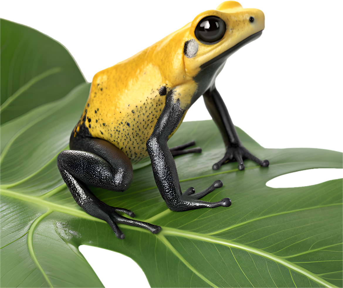 Exotic Bright Poison Frog Clipart for Nature Lovers. . png